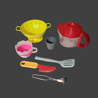 7PC Bag Miscellaneous Plastic Kitchen & Utensil Toys - USED