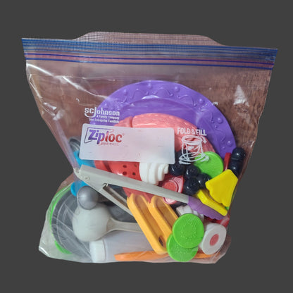 39PC Bag Miscellaneous Kitchen, Food, & Utensil Toys - USED