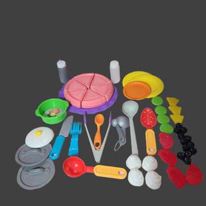 39PC Bag Miscellaneous Kitchen, Food, & Utensil Toys - USED