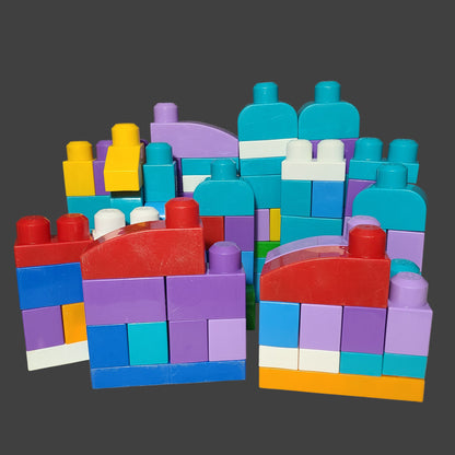 Miscellaneous 122 Piece Toddler Mega Blocks Set - USED