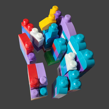 Miscellaneous 122 Piece Toddler Mega Blocks Set - USED