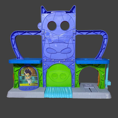 PJ Masks Headquarters Play Set w/ 2 Figures - Needs Batteries - Missing Pieces - AS IS