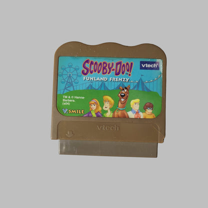 Vtech Scooby Doo! Funland Frenzy game cartridge on a white background