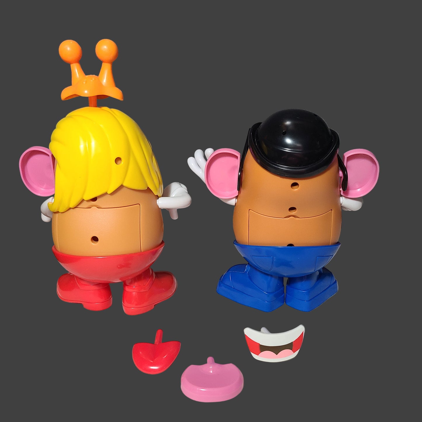 Mr. & Mrs. Potato Head w/ Miscellaneous Accessories - USED