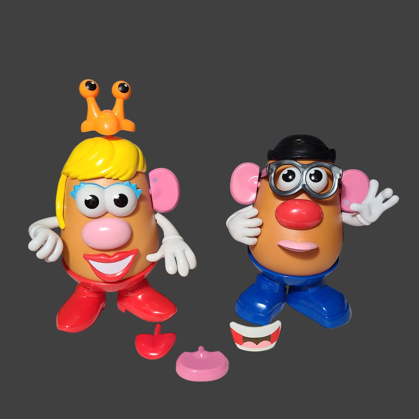 Mr. & Mrs. Potato Head w/ Miscellaneous Accessories - USED