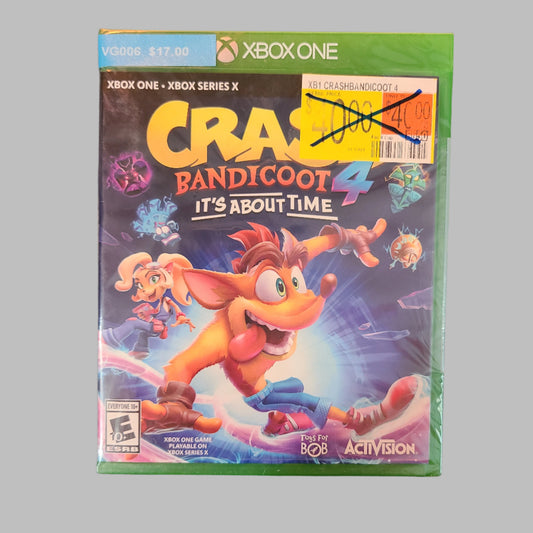 Xbox X - Xbox One - Crash Bandicoot 4 It's About Time - NEW