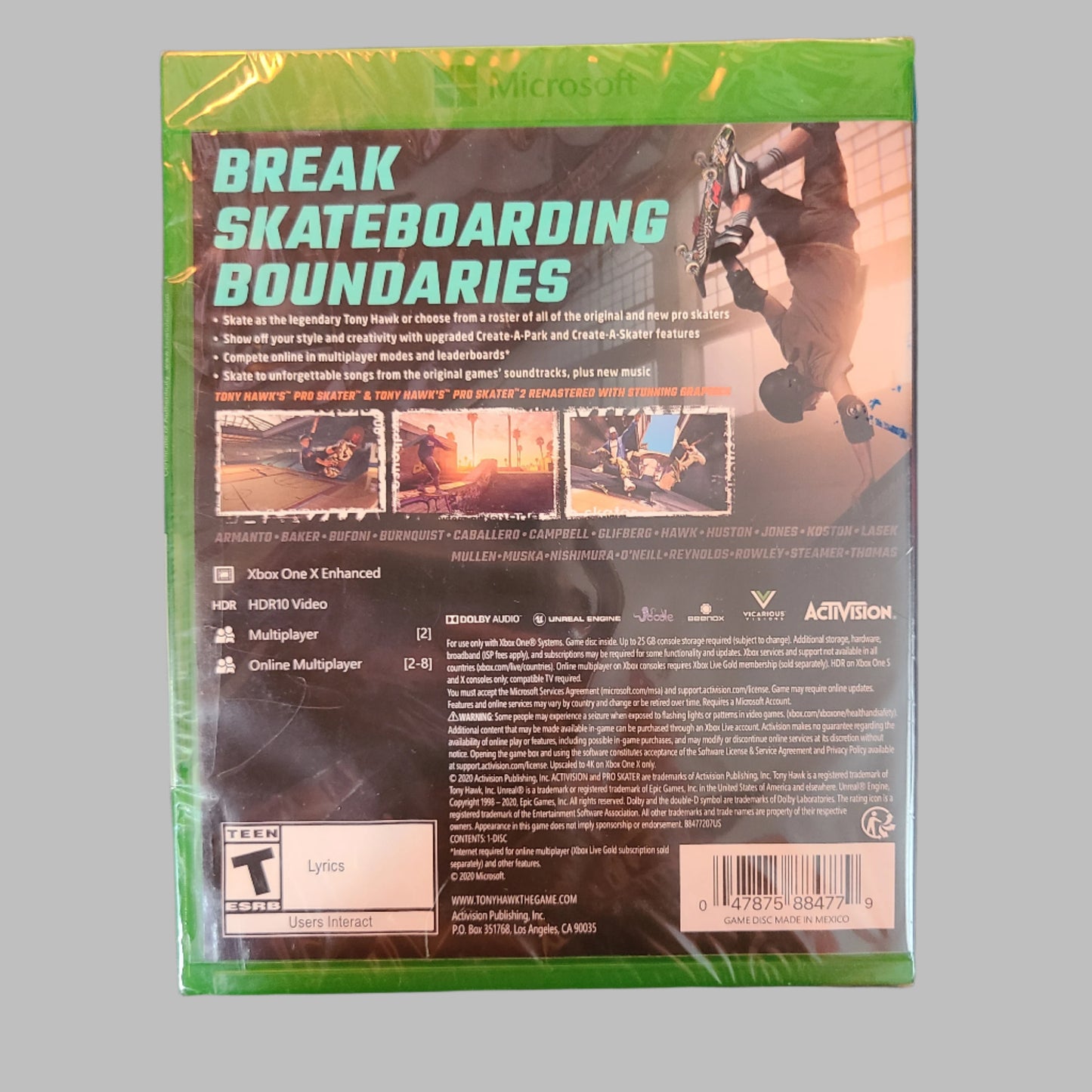 Xbox One - Tony Hawk's Pro Skater 1+2 - NEW