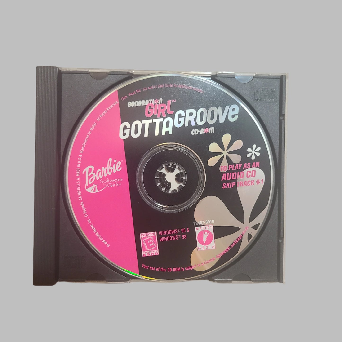 PC CD-ROM - Barbie Generation Girl Gotta Groove - UNTESTED - AS IS