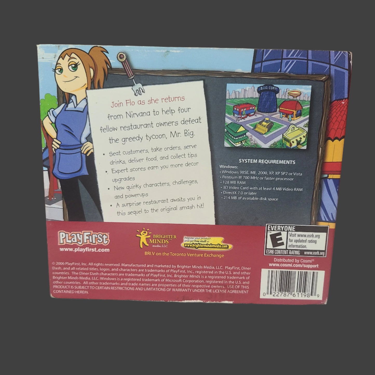 PC CD-Rom - Diner Dash 2 Restaurant Rescue - UNTESTED - AS IS