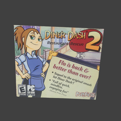PC CD-Rom - Diner Dash 2 Restaurant Rescue - UNTESTED - AS IS