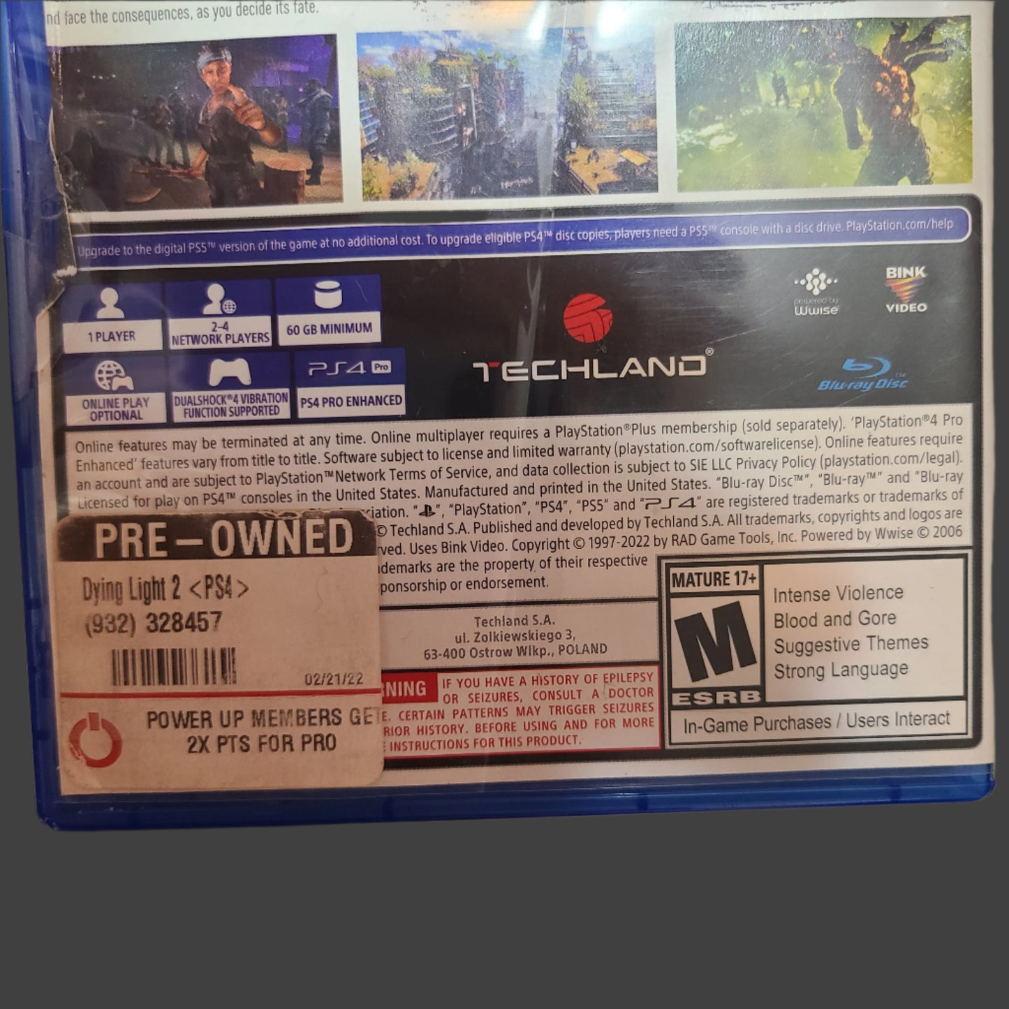 PS4 - Dying Light 2 Stay Human - USED