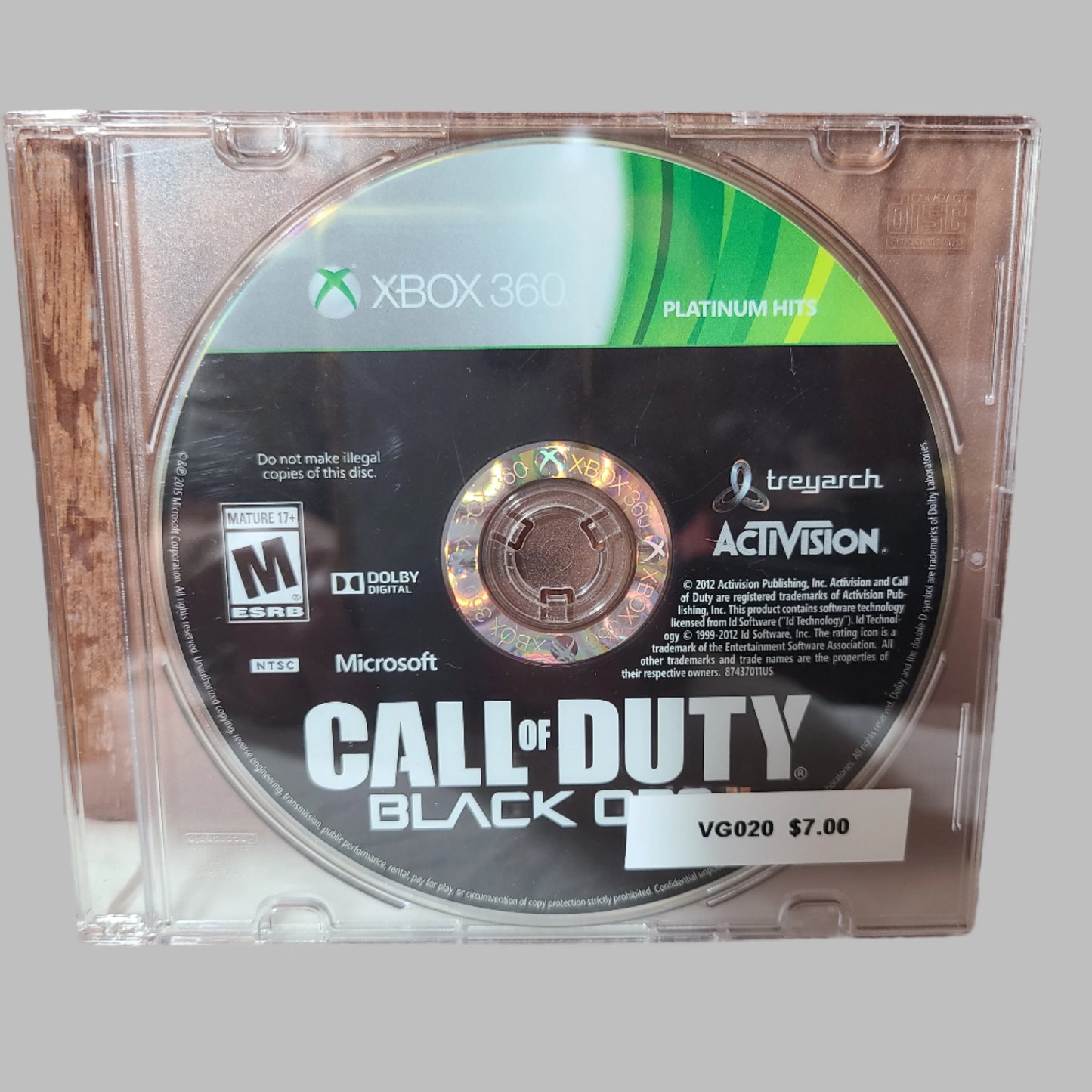 Xbox 360 & Xbox One - Call of Duty Black Ops II - Platinum Hits - Not in Original Case - USED