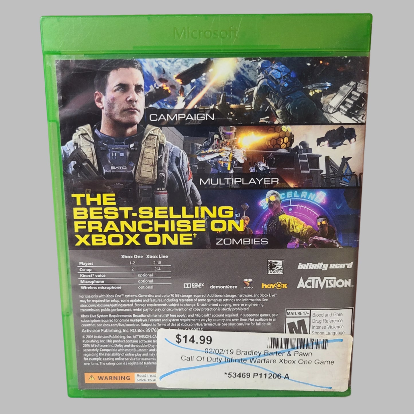 Xbox One - Call of Duty Infinite Warfare - USED