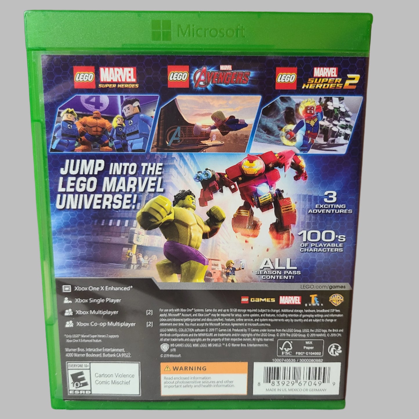 Xbox One - Lego Marvel Collection - 3 Games - USED