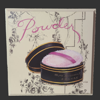 3PK Bed Bath & Beyond Wooden Makeup Wall Plaques - USED