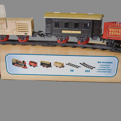 Kid Connection Railroad Engine and Tracks - 22 Pieces - Battery Powered (Not Incld.) - NEW