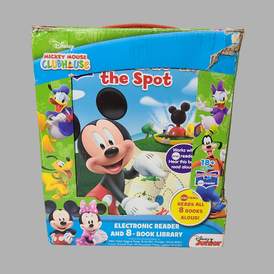 HC Disney Mickey Mouse Clubhouse Electronic Reader and 8-Book Library - LIKE NEW