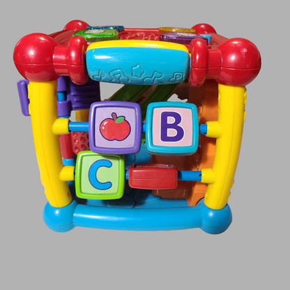 Vtech Busy Learners Activity Cube - New Batteries - USED