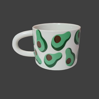 Room Essentials Avocado Surprise Stoneware Mug - NEW